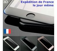 Verre Trempé Iphone 8 Plus Noir Vitre Protection Ecran Intégrale 3d - Film Total