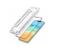 Verre Trempé Lot de 2 pour iPhone 11 avec Cadre Applicateur Noir/Transparent 9H