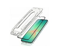 Verre Trempé Lot de 2 pour Samsung Galaxy A26 avec Cadre Applicateur Noir/Transparent