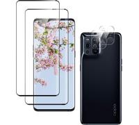 Verre Trempé Oppo Find X3 Pro ¿ Pack 2 Films Écran + 2 Protections Caméra, 9h Anti-Rayures, Bord À Bord, Sensible Au Toucher, Sans Bulles, Ultra Hd