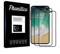 Verre Trempé - Phonillico® - iPhone 11 PRO - Pack de 2 - Bord Noir - Ultra Résistant