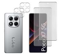 Verre Trempé - Phonillico® - Xiaomi Poco X7 5G - Pack 2 - Protection Écran et Caméra - Résistant aux Rayures