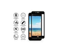 PHONILLICO Verre Trempe iPhone 8 PLUS - Film Noir Intégral Protection Ecran Verre Trempe Resistant Vitre Ecran Protecteur Anti Rayure Sans Bulle d’Air Dureté 9H Ultra Mince