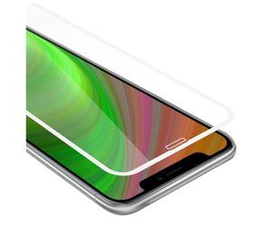 Verre trempé pour Apple iPhone XS MAX en TRANSPARENT avec du blanc Film de protection d'écran durci tempered glass plain ecran d'une dureté de 9H avec 3D Touch