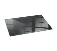 Verre Trempé pour Cheminée 140x70 cm Rond pour Poêle Résistant à la ChaleurImprimé Élégant Plaque de Protection Contre Les Étincelles Protecteur de Sol - Texture de la Surface de la Pierre