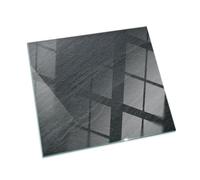 Verre Trempé pour Cheminée 60x60 cm pour Poêle Carrée Résistant à la ChaleurProtecteur de Sol Imprimé Élégant Plaque de Protection Contre Les Étincelles - Texture de Pierre Naturelle