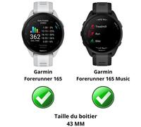 Verre Trempé Pour Garmin Forerunner 165 / Forerunner 165 Music [Lot De 2] Film Protection Ecran Montre Anti Rayure Phonillico®