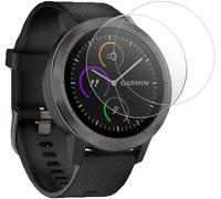 PHONILLICO Verre Trempé pour Garmin Vivoactive 3 [Lot de 2] Film Protection Ecran Montre Anti Rayure