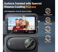 Verre Trempé pour Insta360 Go 3S. 2 Pièces Protection écran Film avec 2 Pièces TPU Caméra Protecteur. Dureté 9H Film Ultra HD Vitre Trempé