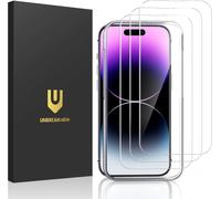 Verre Trempé Pour Iphone 14 Pro Max (6.7"") [Lot De 3] Avec Cadre D'installation Et Kits, Film Protection Écran Vitre Hd Dureté 9h - [Anti-Rayures, Anti-Traces De Doigts, Sans Bulles]