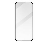 Verre Trempé pour iPhone 15 et 15 Pro Bord Biseauté Noir Adhésif