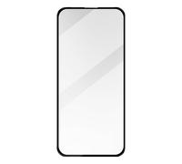 Verre Trempé pour iPhone 15 et 15 Pro Bord Biseauté Noir Adhésif