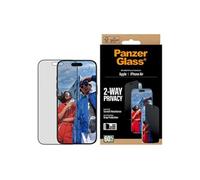 Verre Trempé pour iPhone Air Ultra-Wide Fit avec EasyAligner Anti-espion Noir transparent