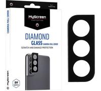 Verre trempé pour l'appareil photo MyScreen Diamond Glass Camera Full Cover pour Samsung Galaxy S22/S22 Plus, Noir