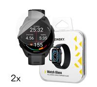 Verre trempé pour montre Garmin Forerunner 165 Full Glue - 2 pièces.