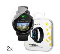 Verre trempé pour montre Garmin Vivoactive 5, colle intégrale - Lot de 2.