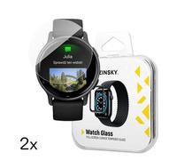 Verre trempé pour montre Garmin Vivoactive 5 Full Glue - 2 pièces.