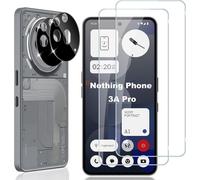 Verre Trempé Pour Nothing Phone 3a Pro 5g - Lot 2x Protecteurs D'écran 9h + 2x Films Protection Caméra, Ultra Hd, Anti-Empreintes, Bords 2,5d, Compatible Coques