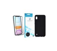 Verre trempé pour Oppo A72 6,5 + Coque de protection souple silicone Noir --