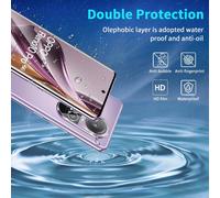 Verre Trempé Pour Oppo Reno 10 5g/Reno 10 Pro 5g, 2+2 Pièces 3d Protection Écran + Caméra Arrière Protecteur Film, 9h Dureté Hd Vitre Trempé Protecteurs D'écran