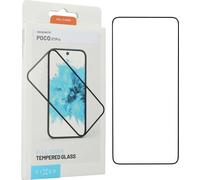 Verre trempé pour POCO X7 Pro, Fixed Full Cover 2.5D Tempered Glass, Transparent avec cadre noir