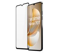 Verre trempe pour Realme Note 70T - [Lot de 2] film de protection incurve integral - NOIR