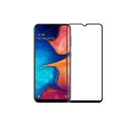 Verre Trempe pour Samsung Galaxy A20E - Film Transparent Bord Noir Vitre Protection Ecran []