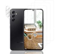 Verre Trempé Pour Samsung Galaxy A34 Plein Écran 3d Film Protection Écran, Affaire Classée, Bord À Bord, Sans Bulle, Anti-Scratch, Sensible Au Toucher, Ultra Hd, 3+2 Pièces