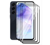 Verre Trempé Pour Samsung Galaxy A55, 3 Pièces 9h Dureté Film Haute Définition Vitre Complète Protection Écran, Sans Bulles Anti Rayures 2.5d Vitre Protecteur