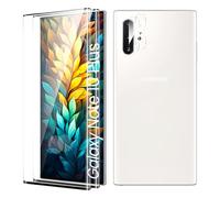 Verre Trempé pour Samsung Galaxy Note 10 Plus Plein écran, Affaire Classée Protection écran, Bord à Bord, sans Bulle, Anti-Scratch, 2 Pièces Protection écran + 2 Pièces Caméra Protection écran