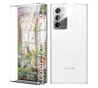 Verre Trempé pour Samsung Galaxy Note 20 Ultra Plein écran, Affaire Classée Protection écran, Bord à Bord, sans Bulle, Anti-Scratch, 2 Pièces Verre Trempé + 2 Pièces Caméra Protection écran