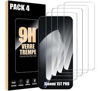Verre Trempé pour Xiaomi 15T Pro - Installation Facile Anti-Rayures 9H Résistant Transparent Pack de 4 - E.F.Connection