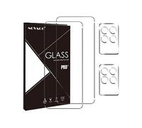 NOVAGO Compatible avec Xiaomi Poco F6 Pro 5G - Pack de 4 Films en Verre trempé résistant Anti Choc et Anti Explosion, Deux Verres pour écran et Deux Verres pour Objectif
