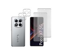 Verre Trempé pour Xiaomi Poco X7 5G et Protection Caméra [Pack 2] Film Vitre Protection