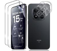 Verre trempé pour Xiaomi Redmi Note 15 Pro 5G-KAL-Verre trempé pour Xiaomi Redmi Note 15 Pro 5G,écran + caméra,9H HD,lot 2+2