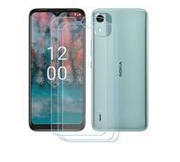 Verre Trempé Protecteur D'écran pour Nokia C12 [3 pièces], sans Bulles, Anti Rayures, Anti-Empreinte [ 6,3 Pouces, 9H Dureté, ] Protecteur D'écran HD Film Protecteur.
