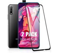 Verre Trempé Protection Écran Pour Honor 9x / Huawei P Smart Z (2 Pièces) - Couverture 3d Intégrale, Dureté 9h, Ultra Clair, Anti-Traces, Sans Bulles, Compatible Coques
