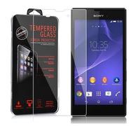 Cadorabo Film De Protection Compatible Avec Sony Xperia T3 En Haute Transparent - Verre De Protection D'écran Durci (Tempered) D'une Dureté De 9h Avec Compatibilité 3d Touch