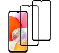 Verre Trempé Samsung Galaxy A14 Sm-A145/A146 Film Protection, 2 Pièces Samsung Galaxy A14 Sm-A145/A146 Protection Ecran Couverture Complète Protecteur D'écran 6.5 Pouces Bord À Bord-Noir