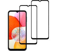 Verre Trempé Samsung Galaxy A14 Sm-A145/A146 Film Protection, 2 Pièces Samsung Galaxy A14 Sm-A145/A146 Protection Ecran Couverture Complète Protecteur D'écran 6.5 Pouces Bord À Bord-Noir