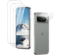 Verre Trempé Spécial Google Pixel 9 Pro ¿ Lot 3 Protections D'écran 9h Hd Anti-Rayures Anti-Empreintes + 2 Protections Caméra