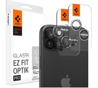 Verre trempé - Spigen - AGL06918 - Lot de 2 - Transparent - iPhone 15/15 Plus/14/14 Plus