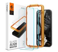 Verre trempé Spigen Alm Glas.TR Lot de 2 films de protection en verre trempé pour Google Pixel 8A (transparent)