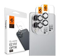 Verre trempé Spigen Optik Pro GLAS.TR EZ Fit Lot de 2 protections d'objectif pour Samsung Galaxy S25 Edge (2 pièces) (Noir)