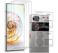 Verre Trempé Zte Nubia Z60 Ultra - Pack 3 Films Écran + 2 Protège-Objectifs, 9h Anti-Rayures, 98% Hd, Revêtement Oléophobe, Compatible Coques (Bords Incurvés)