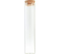 Verre Vase Déco avec bouchon Décoration de table Mariage Ø4cm H18cm Set de 6