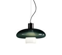 Verre vert foncé En verre ovale Pendant Lightled Chambre salon salle à manger Décoration de chevet de chevet lampe suspendue lede27 Light Source Chandeliers Modern Simple Home Lighting Assaye