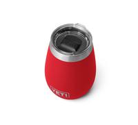 Verre vin isol sous vide YETI Rambler 10 oz en acier inoxydable avec couvercle MagSlider Rescue Red