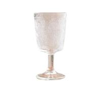 VerreCoupe Gobelet en relief de feuille vintage, 10,5 oz(Transparent)