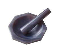 Verrerie et matériel de laboratoire 1 ensemble de mortier et pilon en cornaline de 30 mm à 130 mm, agate pure et naturelle avec pilon(Inner DIA 60mm)